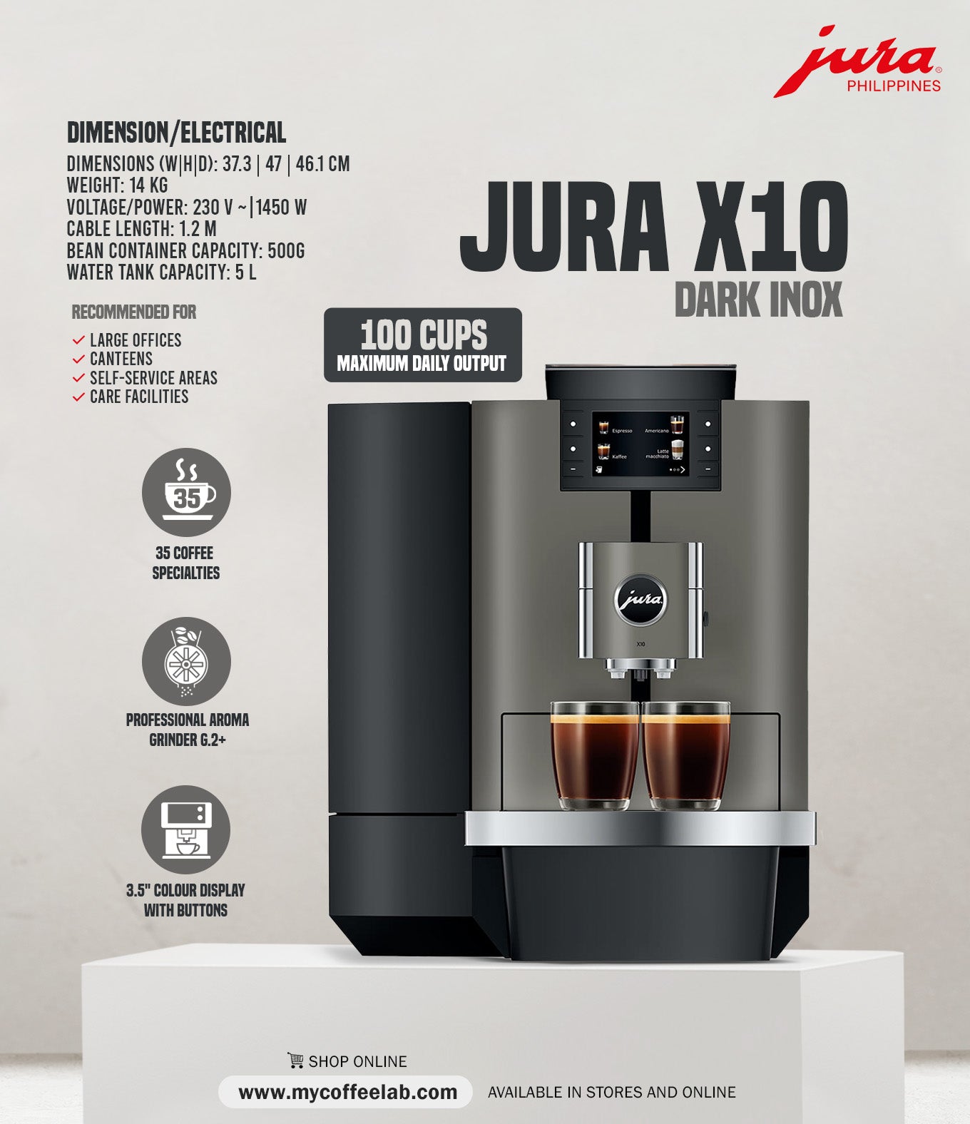 JURA X10 Dark Inox (INTA)