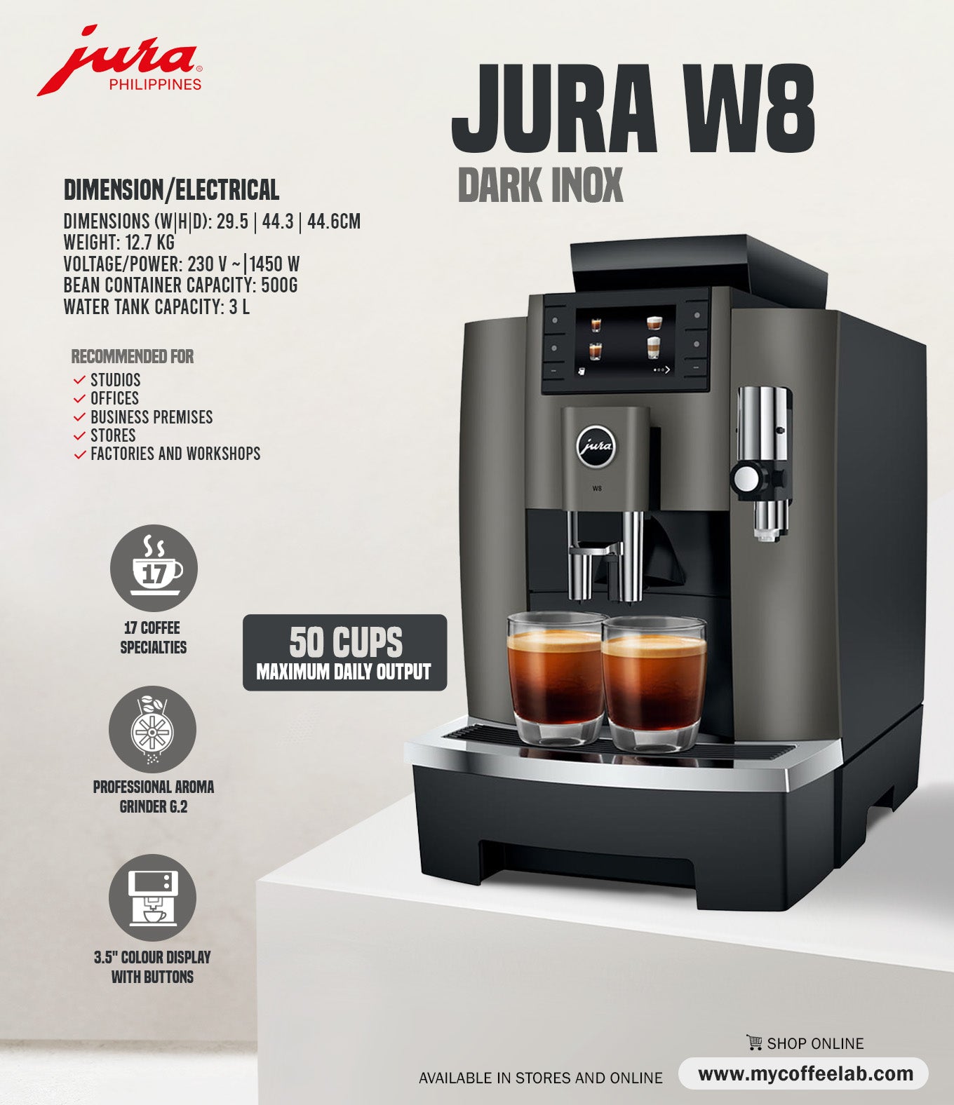 JURA W8 Dark Inox (INTA)