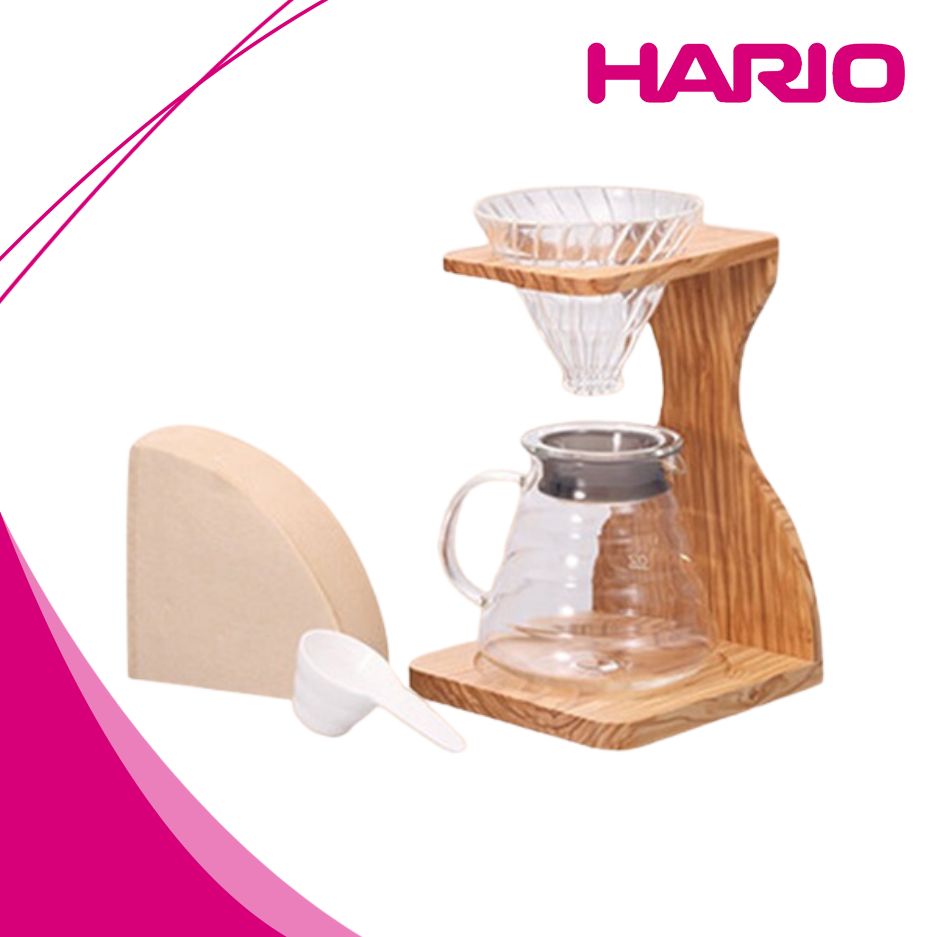 Hario V60 Olive Wood Stand Coffee Maker