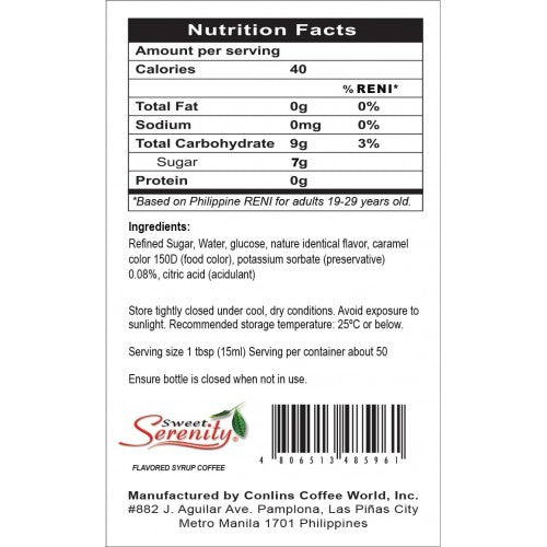 Coffee Flavored Syrup