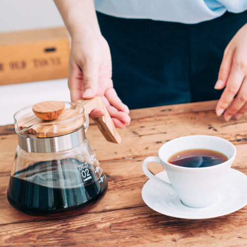 Hario Coffee Server 600ML Olive Wood