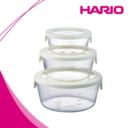 Heatproof Round Glass Container