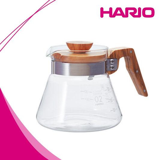 Hario Coffee Server 600ML Olive Wood