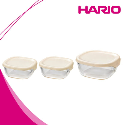 Hario Heatproof Glass Container 3pc Set