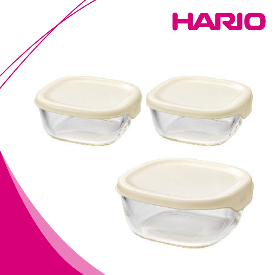 Hario Heatproof Glass Container 3pc Set