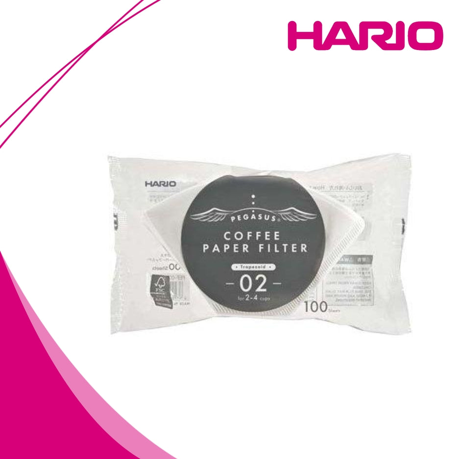 Hario Paper Filter 02W - 100Sheets