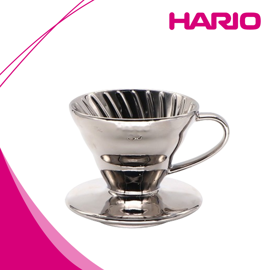 Hario V60 Titanium Silver Dripper 02