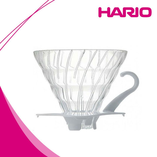 Hario Glass Coffee Dripper V60 02 White